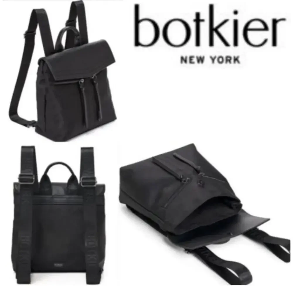 BOTKIER Women's Trigger Mini Nylon Backpack Black One Size Lightweight NWT